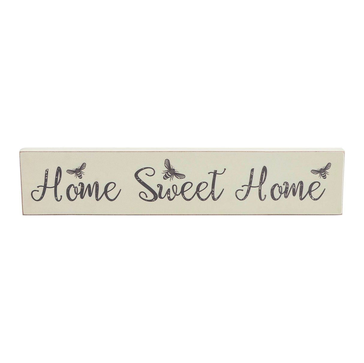 Buzzy Bees Home Sweet Home Antique White MDF Wall Sign 3x14x0.75