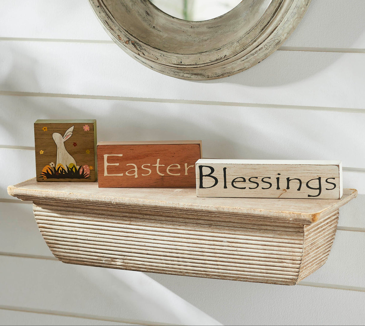 Spring In Bloom Easter Blessings MDF Block Sign Set of 3 Sizes