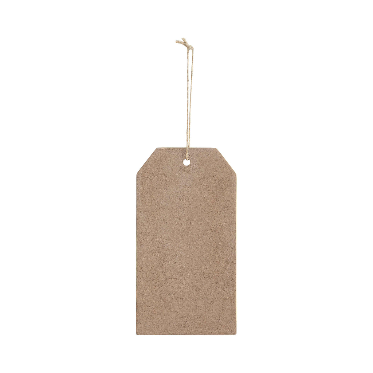 Spring In Bloom Bunny In Vest MDF Tag Ornament w/ Twine 7x3.75x0.5