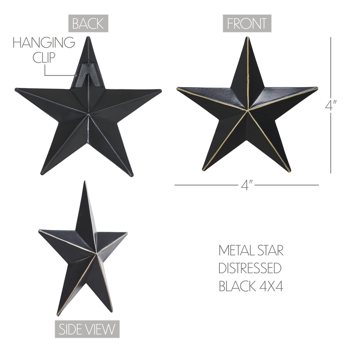 Metal Star Distressed