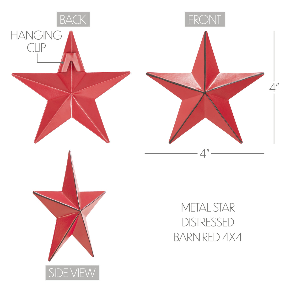 Metal Star Distressed