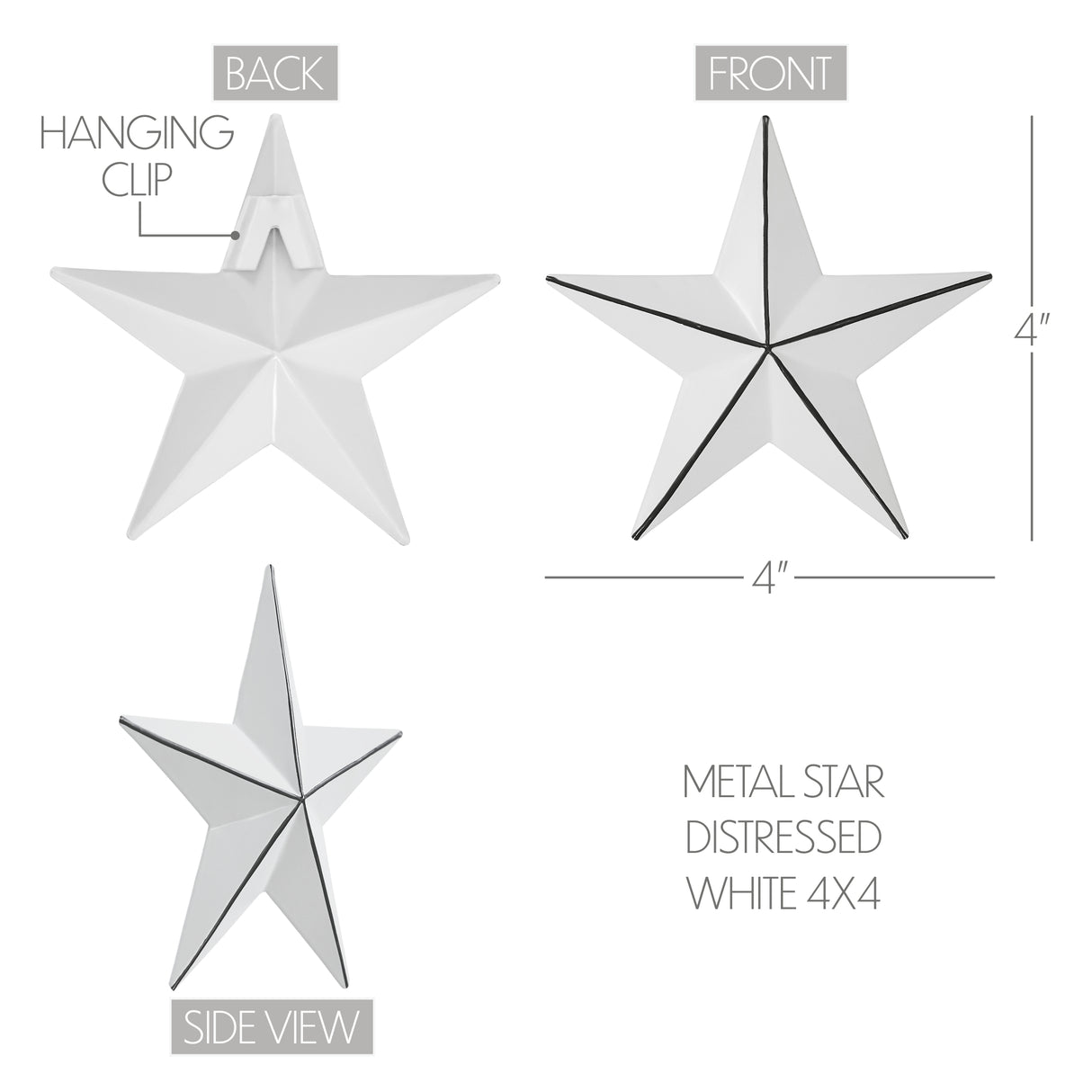 Metal Star Distressed