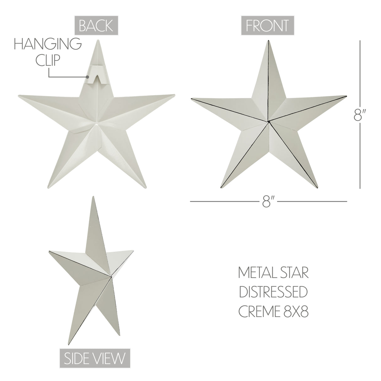 Metal Star Distressed