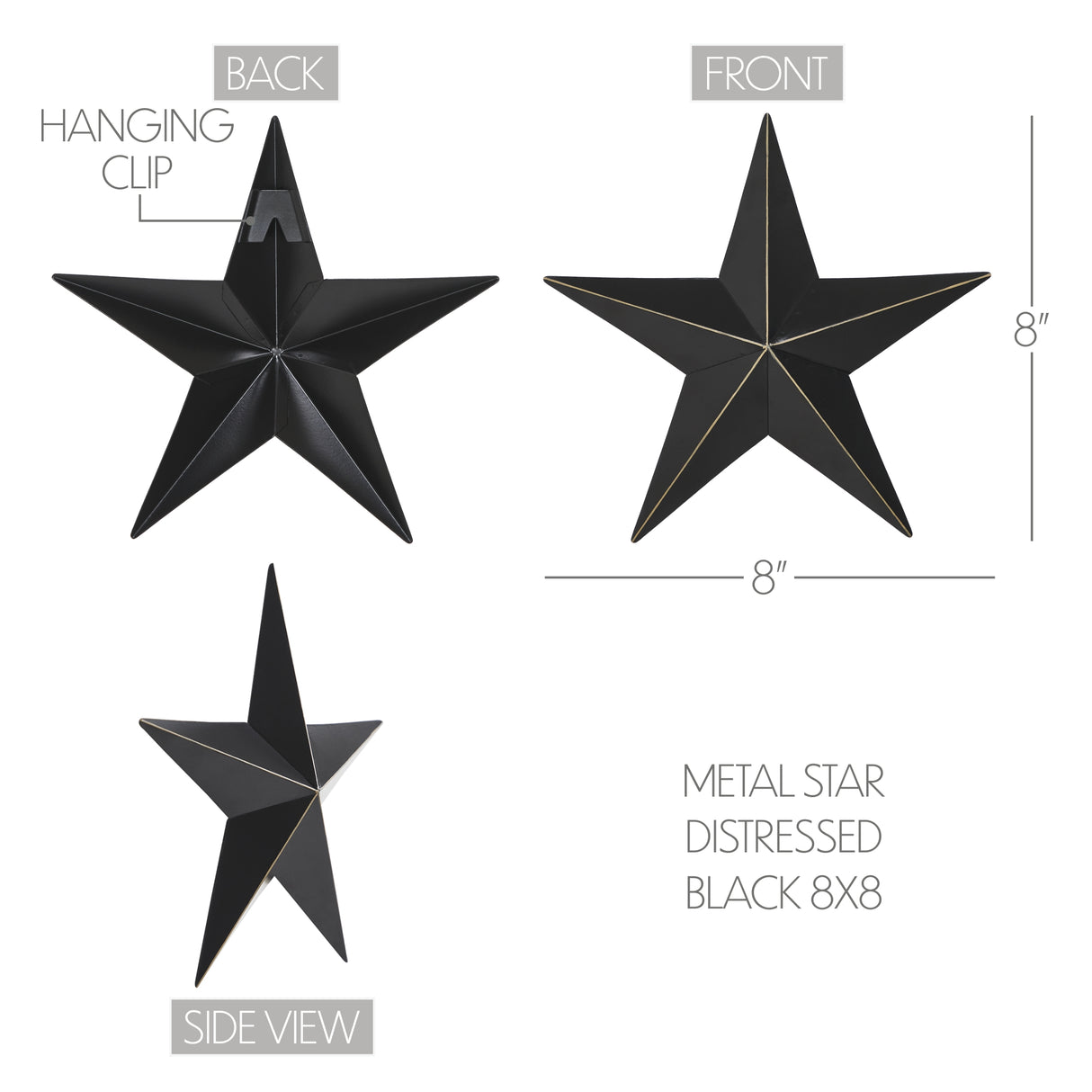 Metal Star Distressed