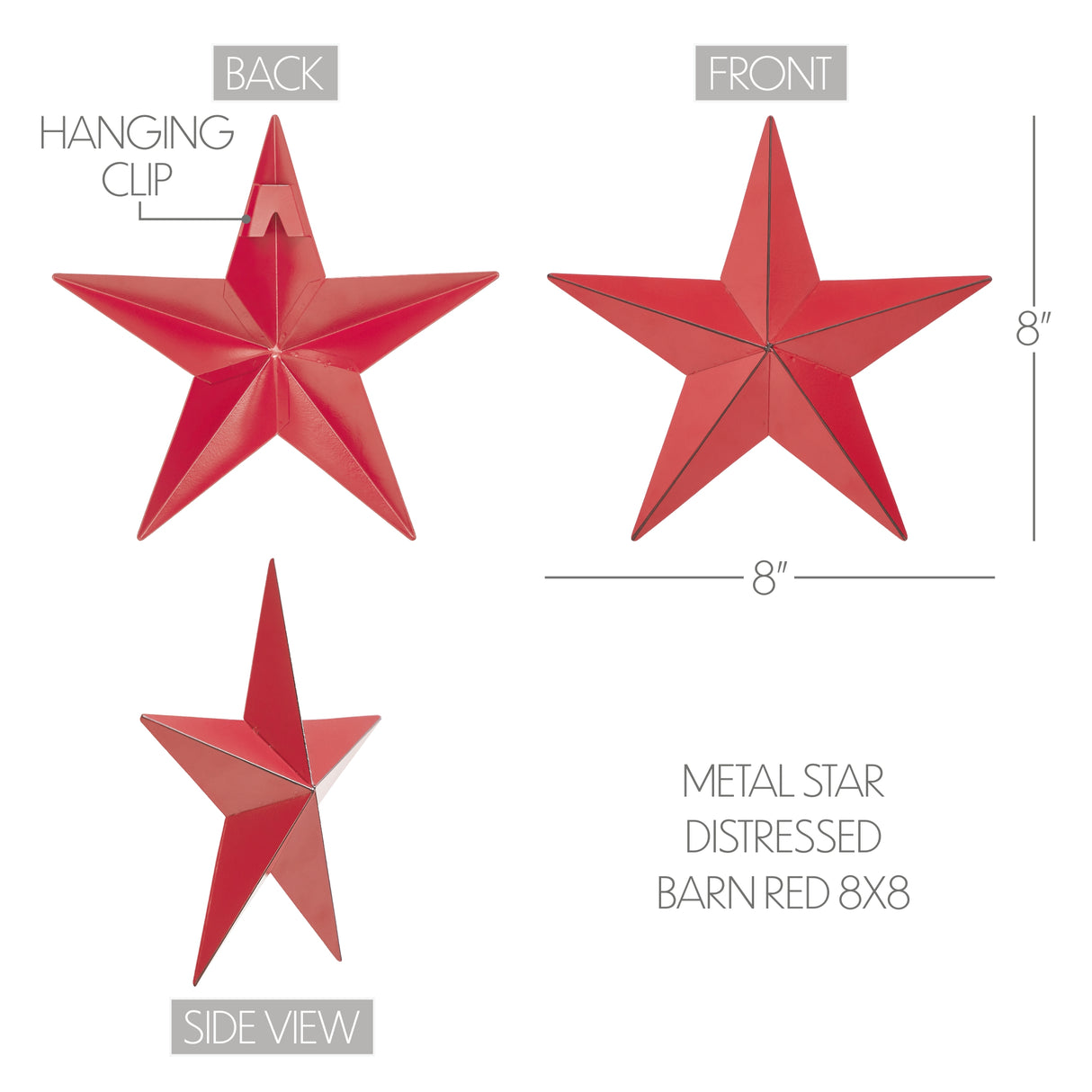 Metal Star Distressed