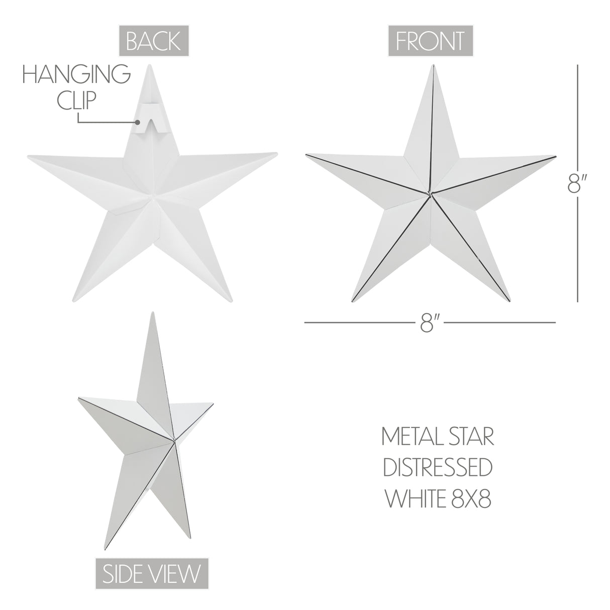 Metal Star Distressed