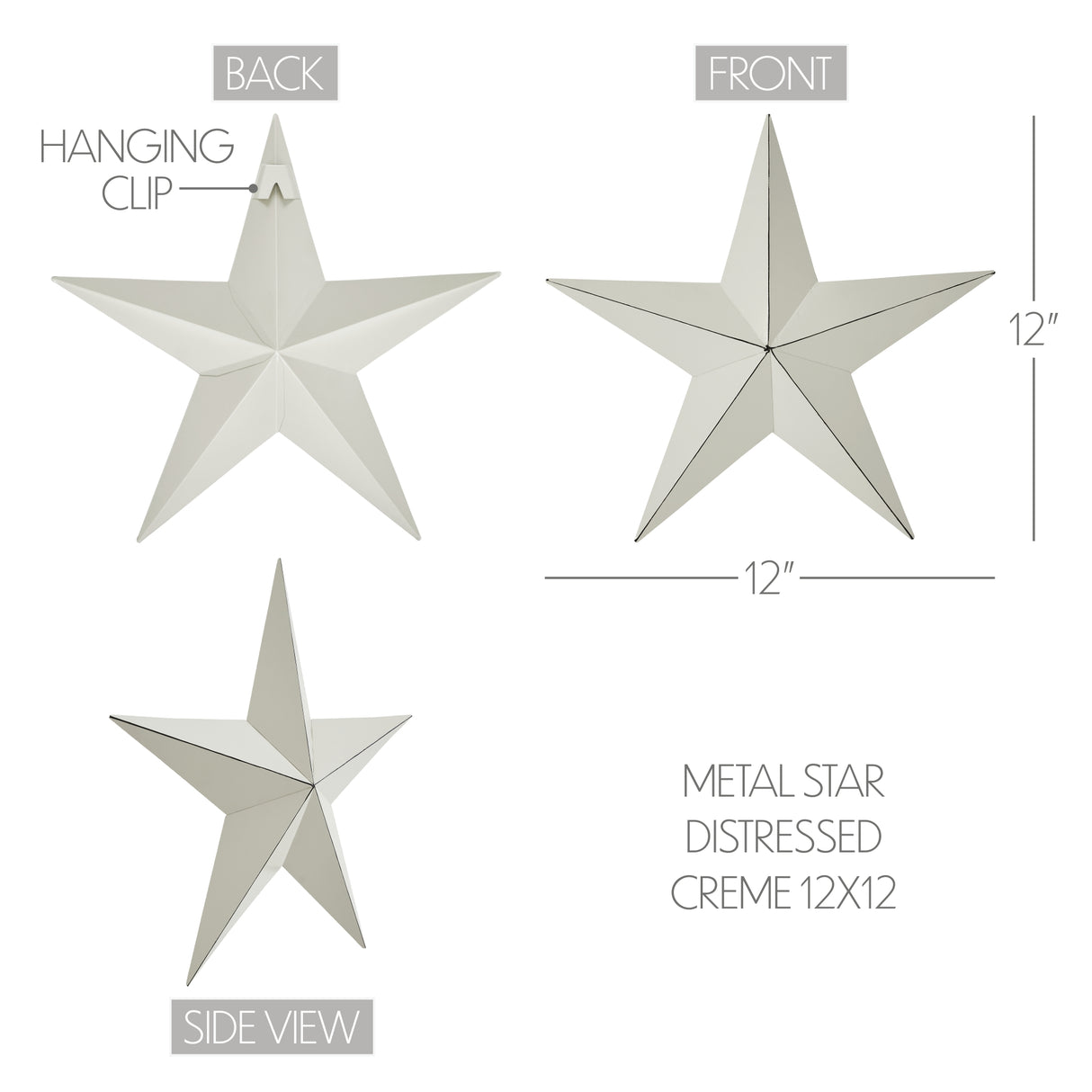 Metal Star Distressed