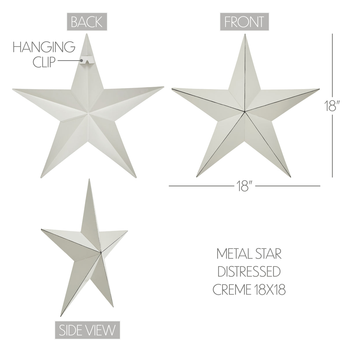 Metal Star Distressed