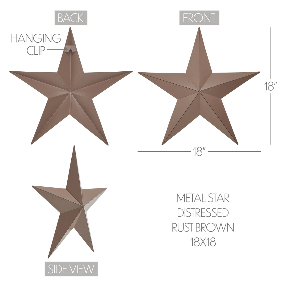 Metal Star Distressed