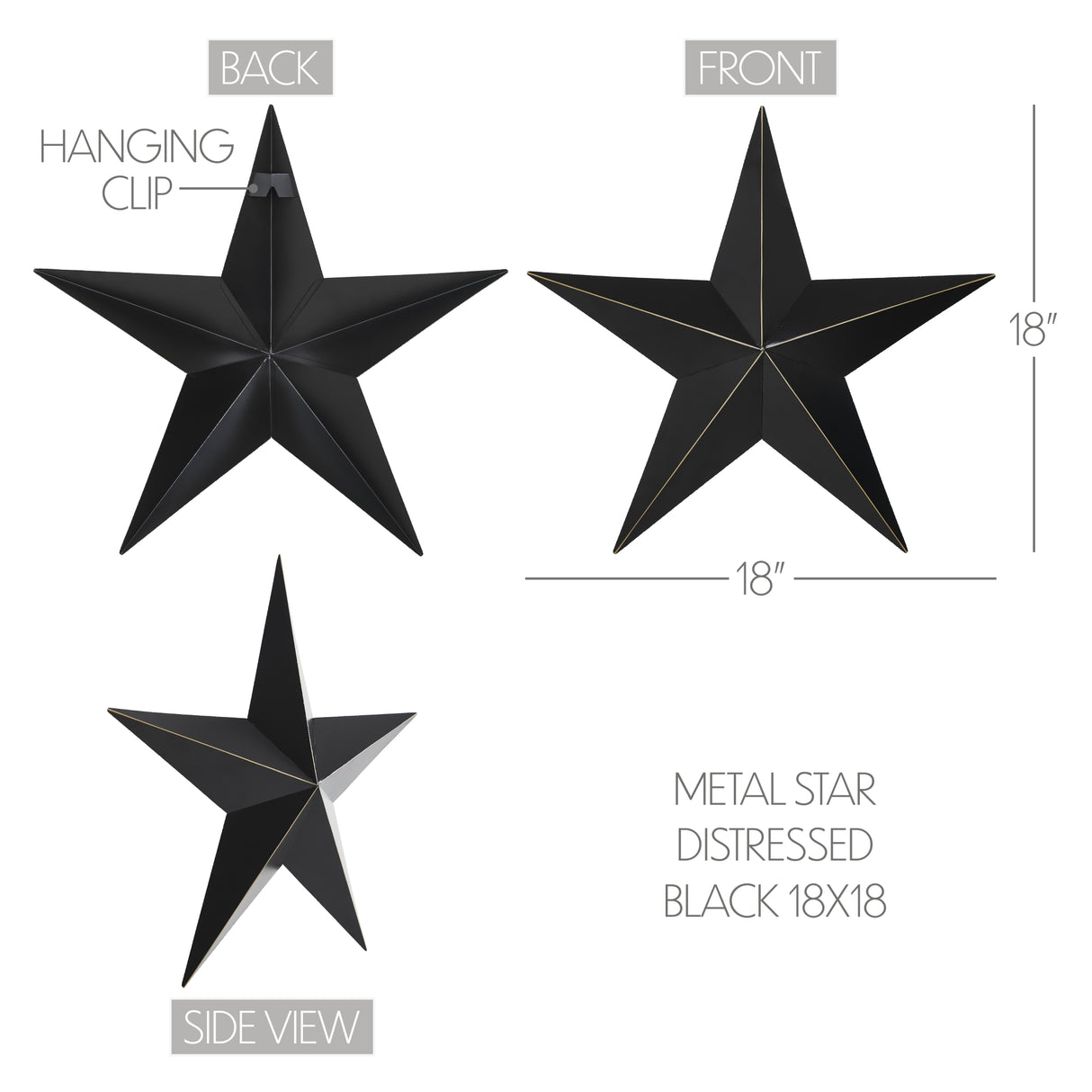 Metal Star Distressed