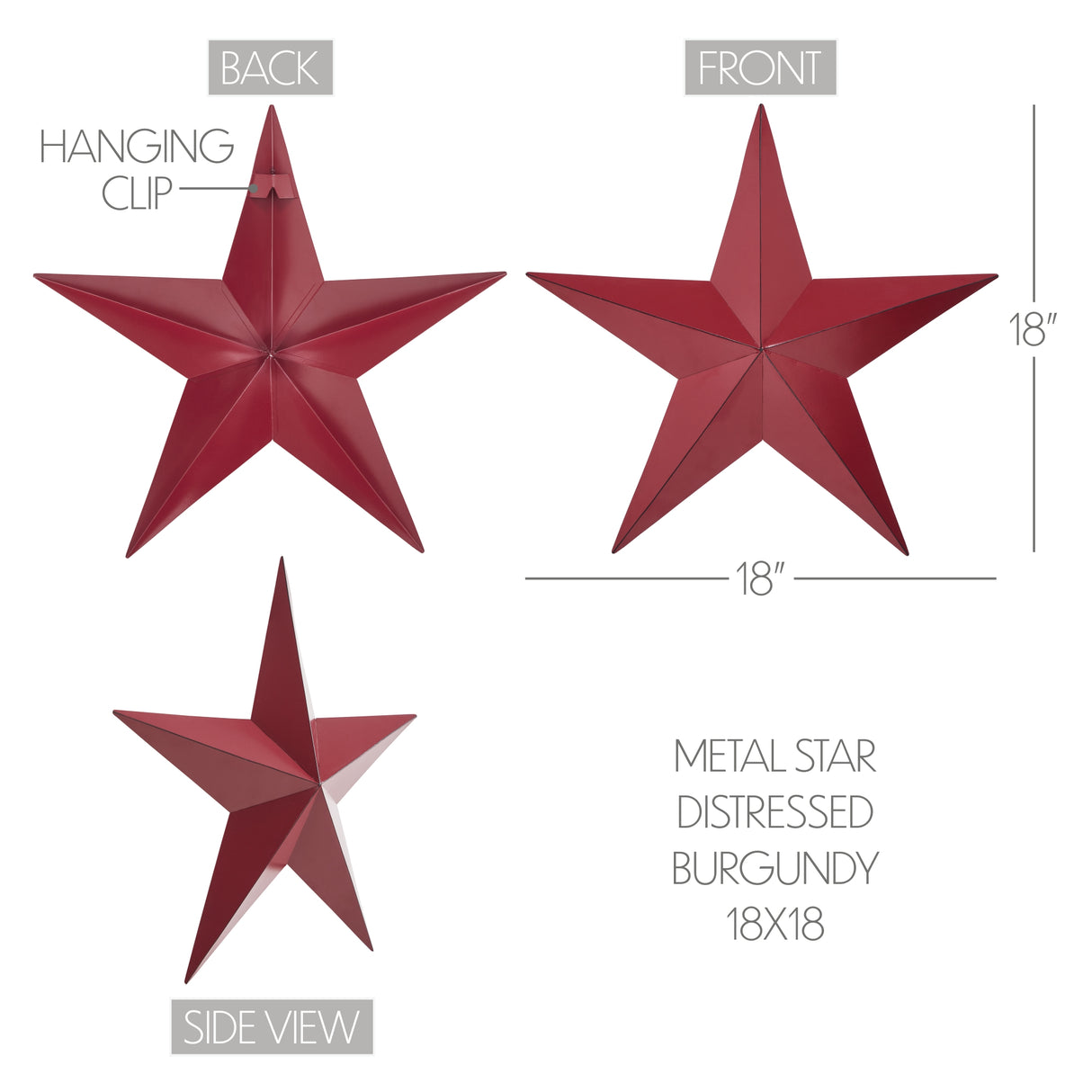 Metal Star Distressed