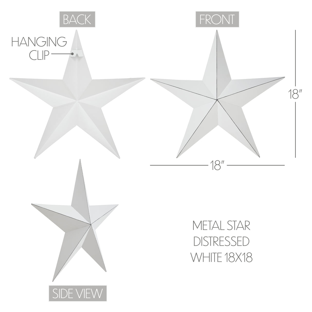 Metal Star Distressed