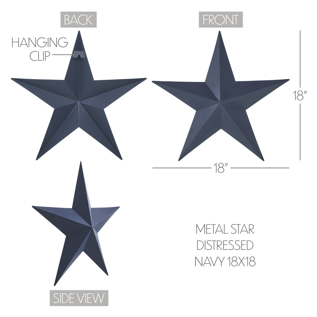 Metal Star Distressed