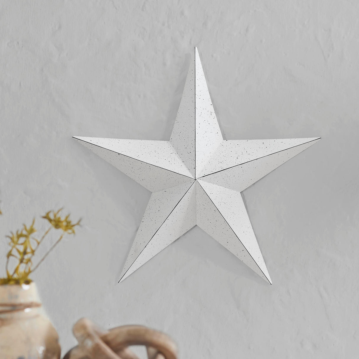 Metal Star Speckled Distressed