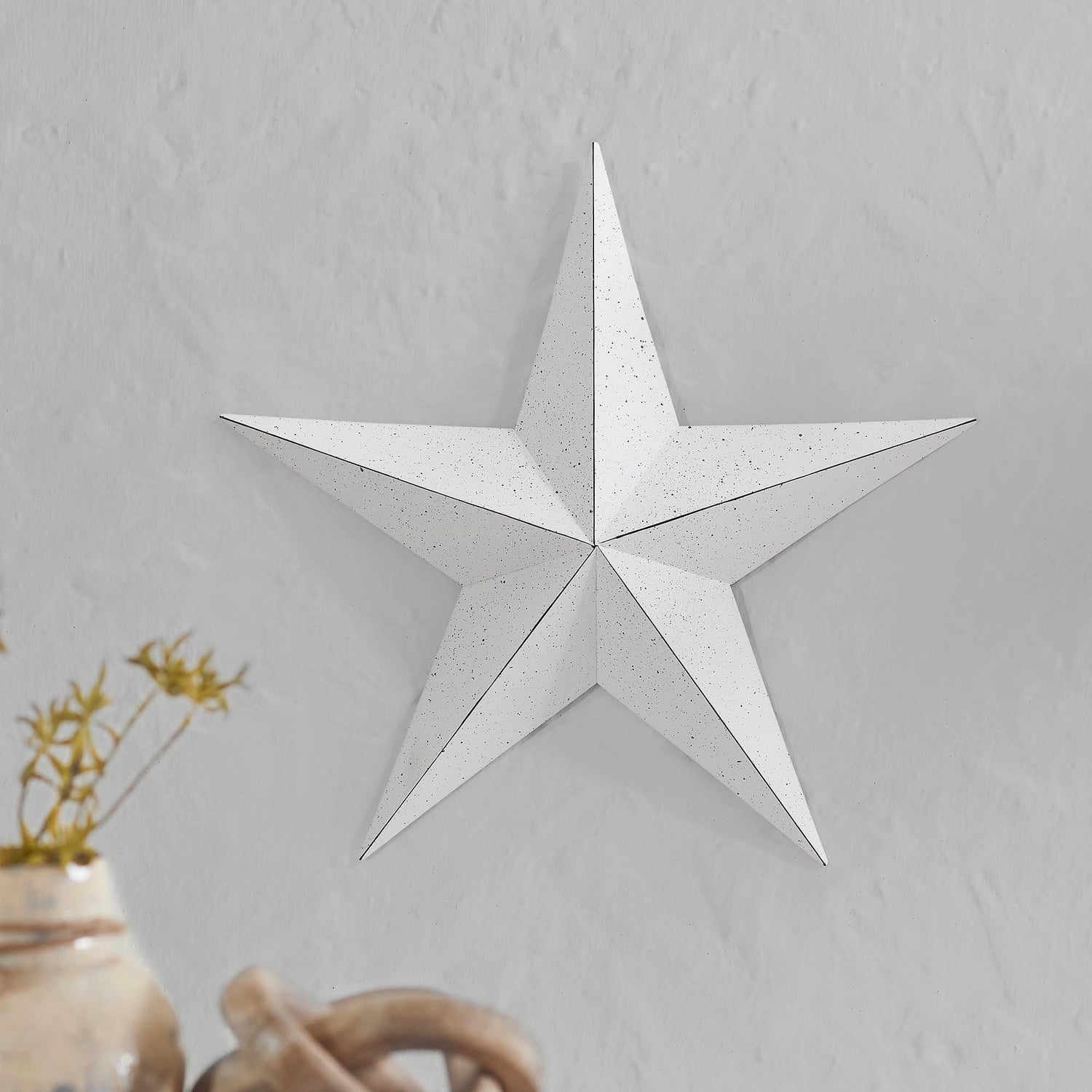 Metal Star Speckled Distressed