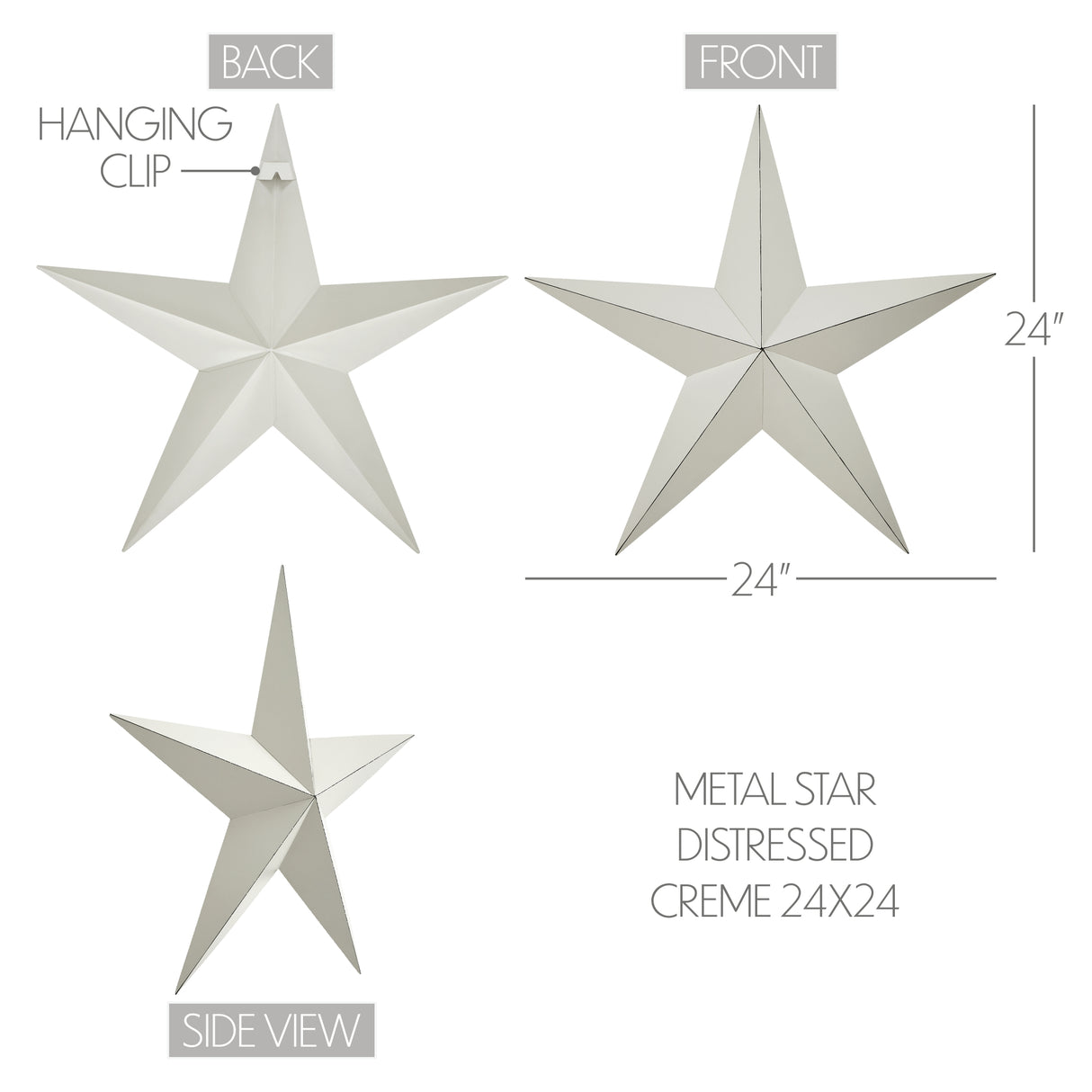 Metal Star Distressed