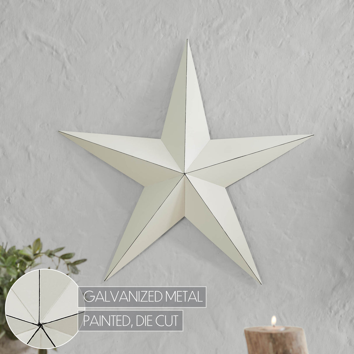 Metal Star Distressed