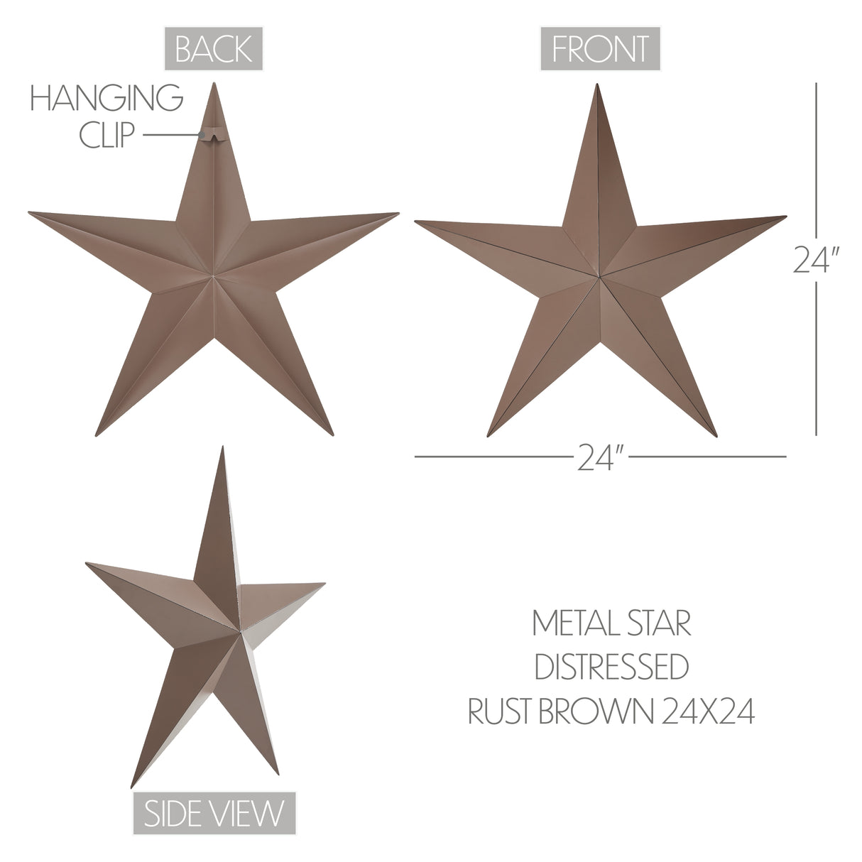 Metal Star Distressed