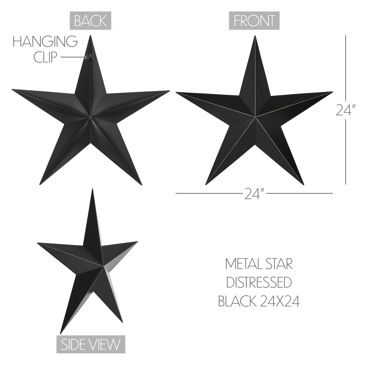 Metal Star Distressed
