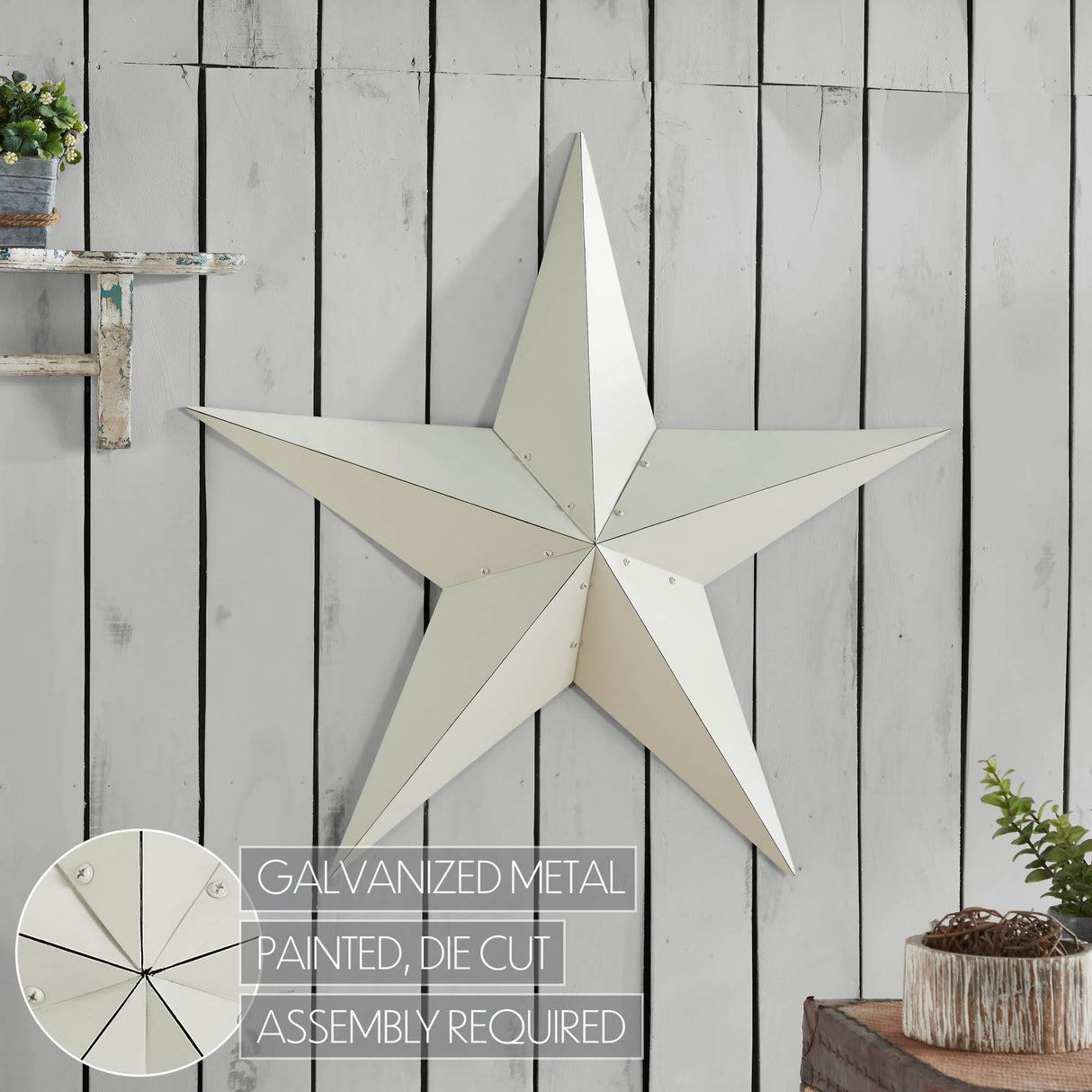 Metal Star Distressed