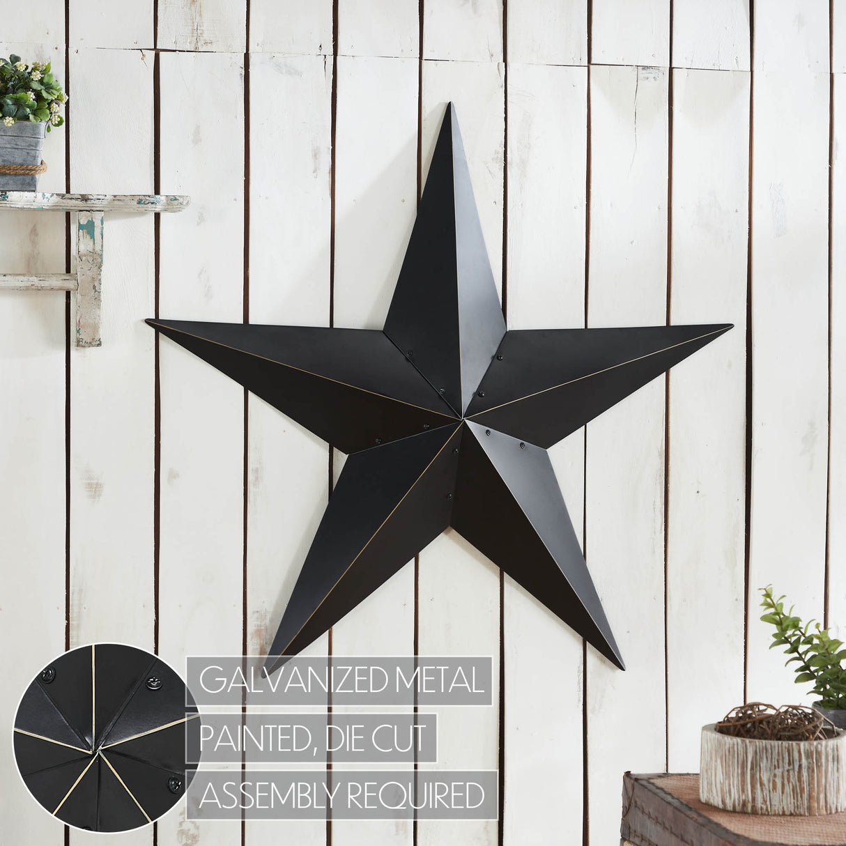 Metal Star Distressed