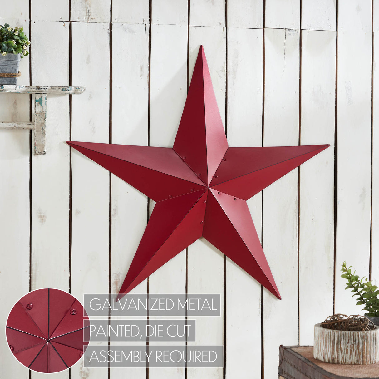 Metal Star Distressed