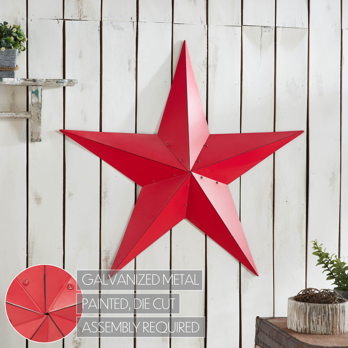 Metal Star Distressed