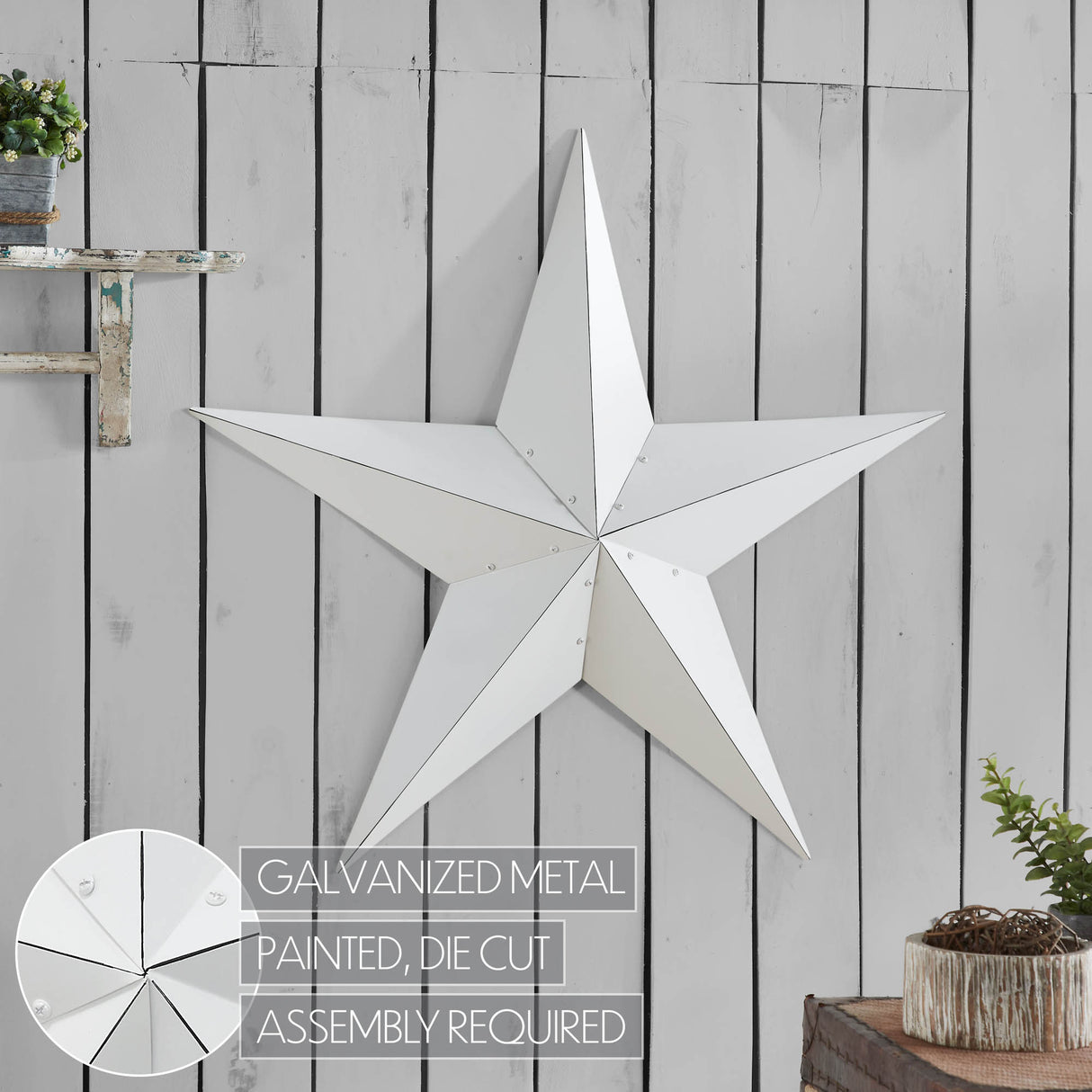 Metal Star Distressed