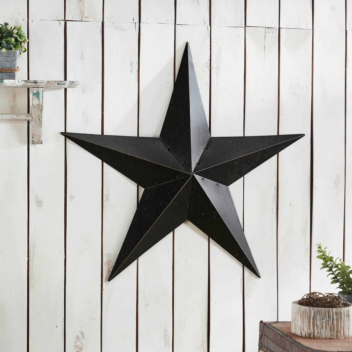 Metal Star Speckled Distressed