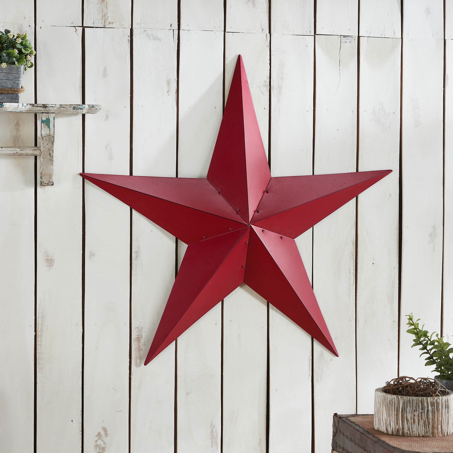 Metal Star Speckled Distressed