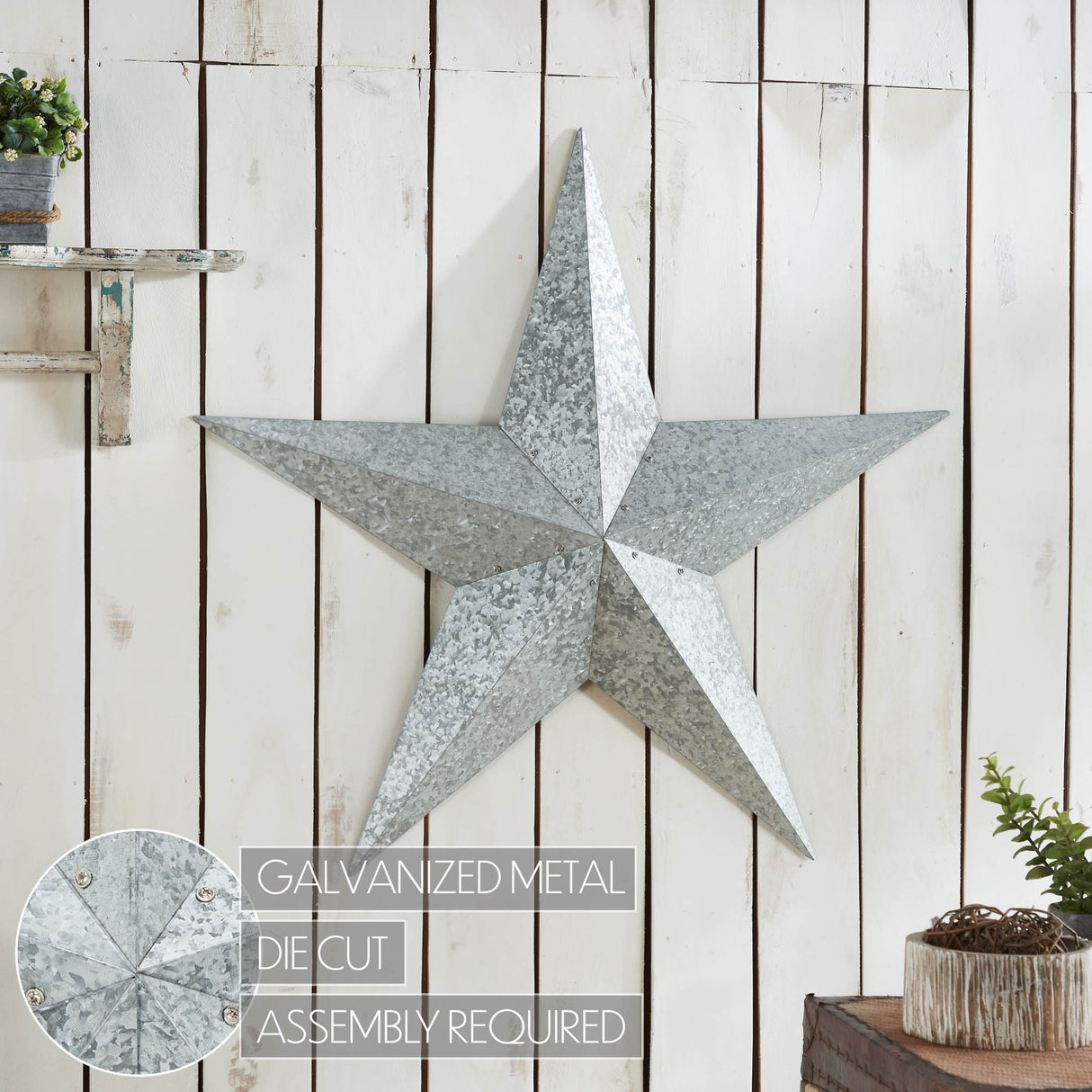 Metal Star Galvanized Metal Gray