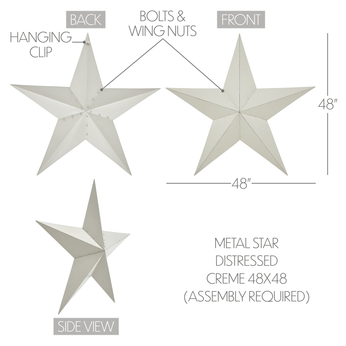 Metal Star Distressed