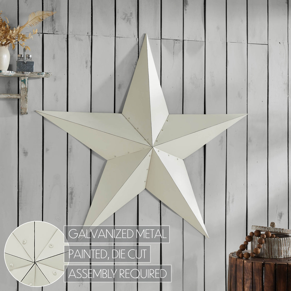 Metal Star Distressed