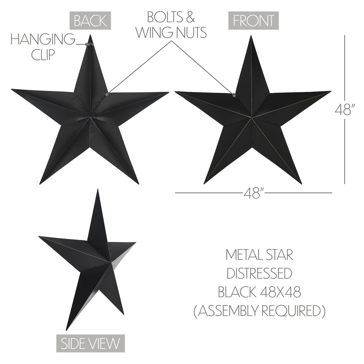 Metal Star Distressed