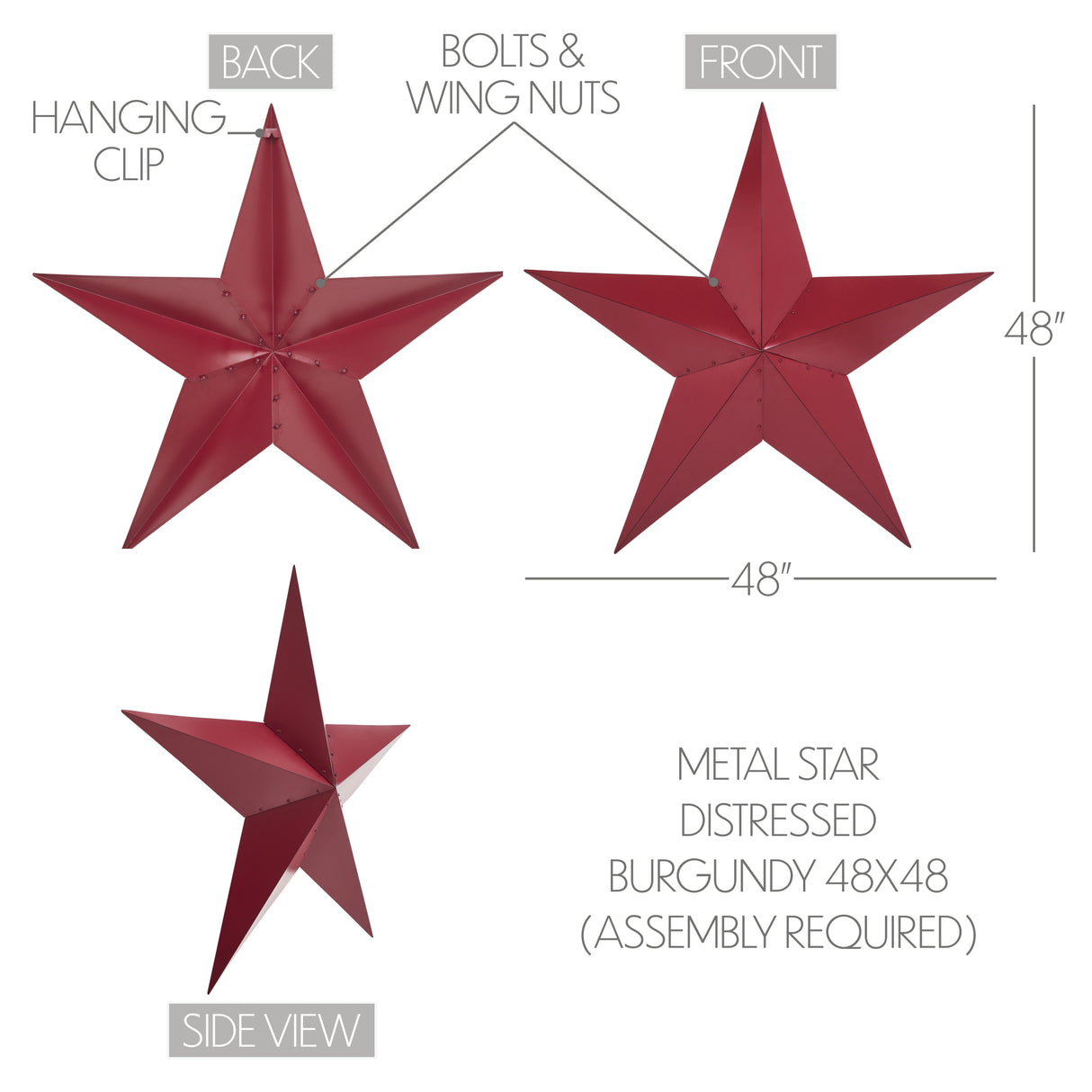 Metal Star Distressed