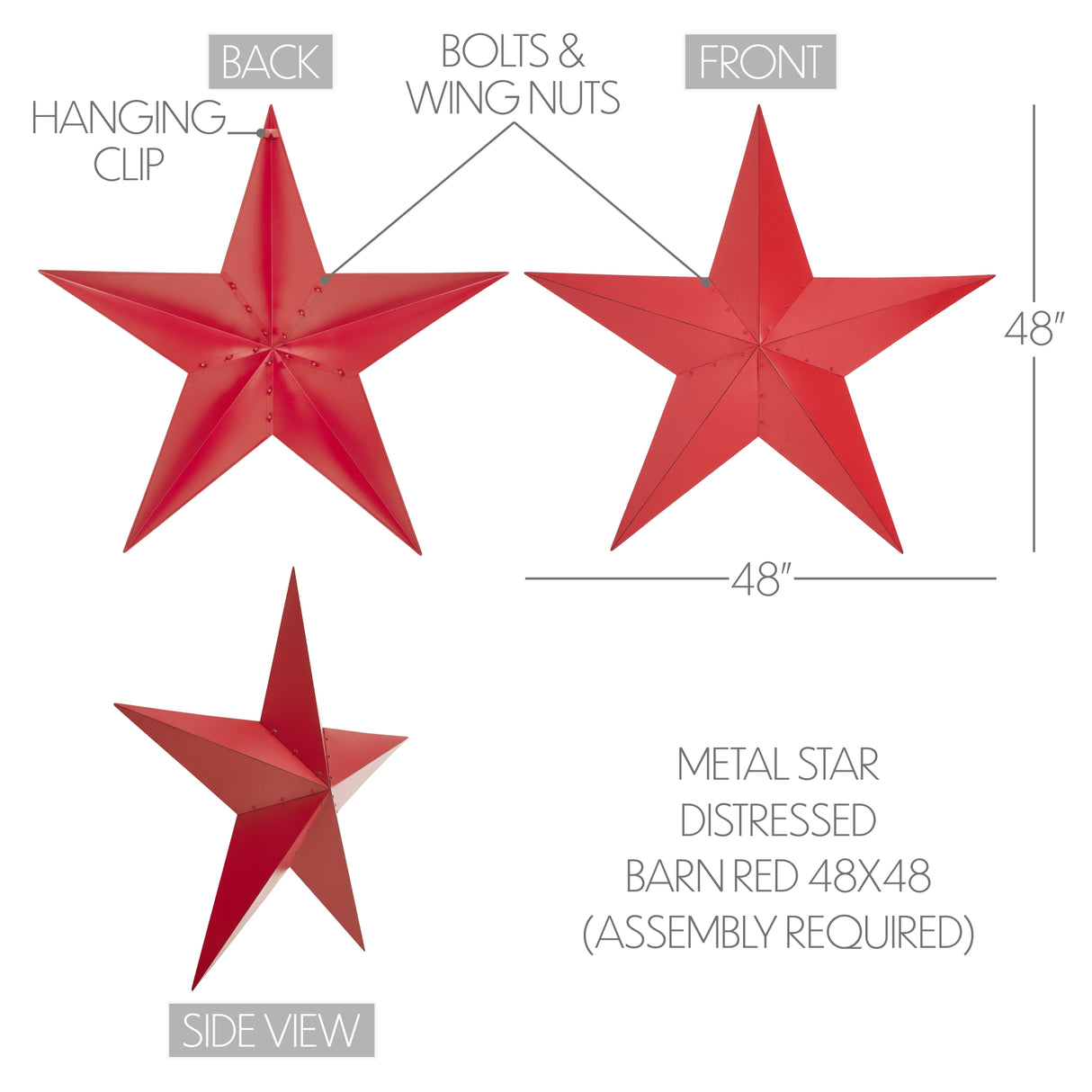 Metal Star Distressed