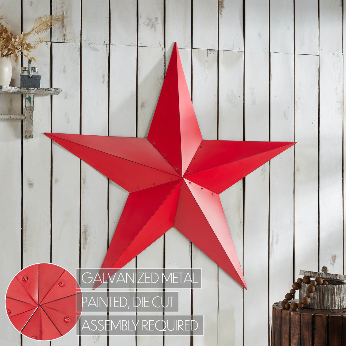 Metal Star Distressed