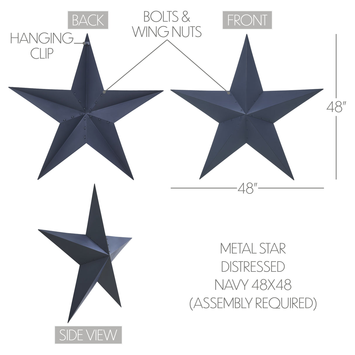 Metal Star Distressed