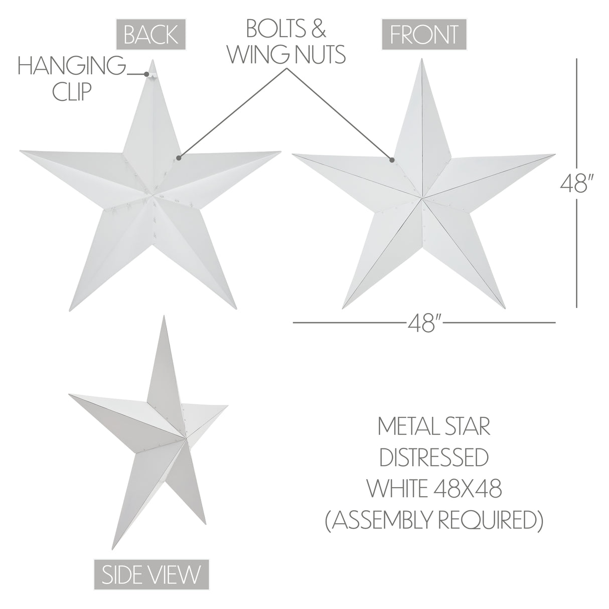 Metal Star Distressed