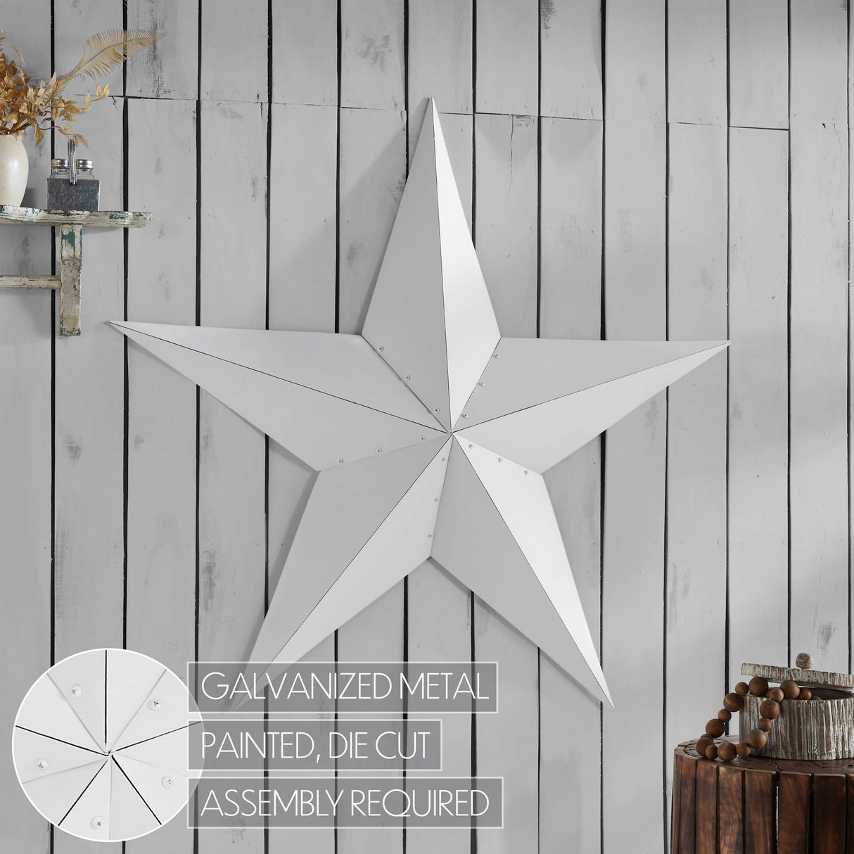 Metal Star Distressed