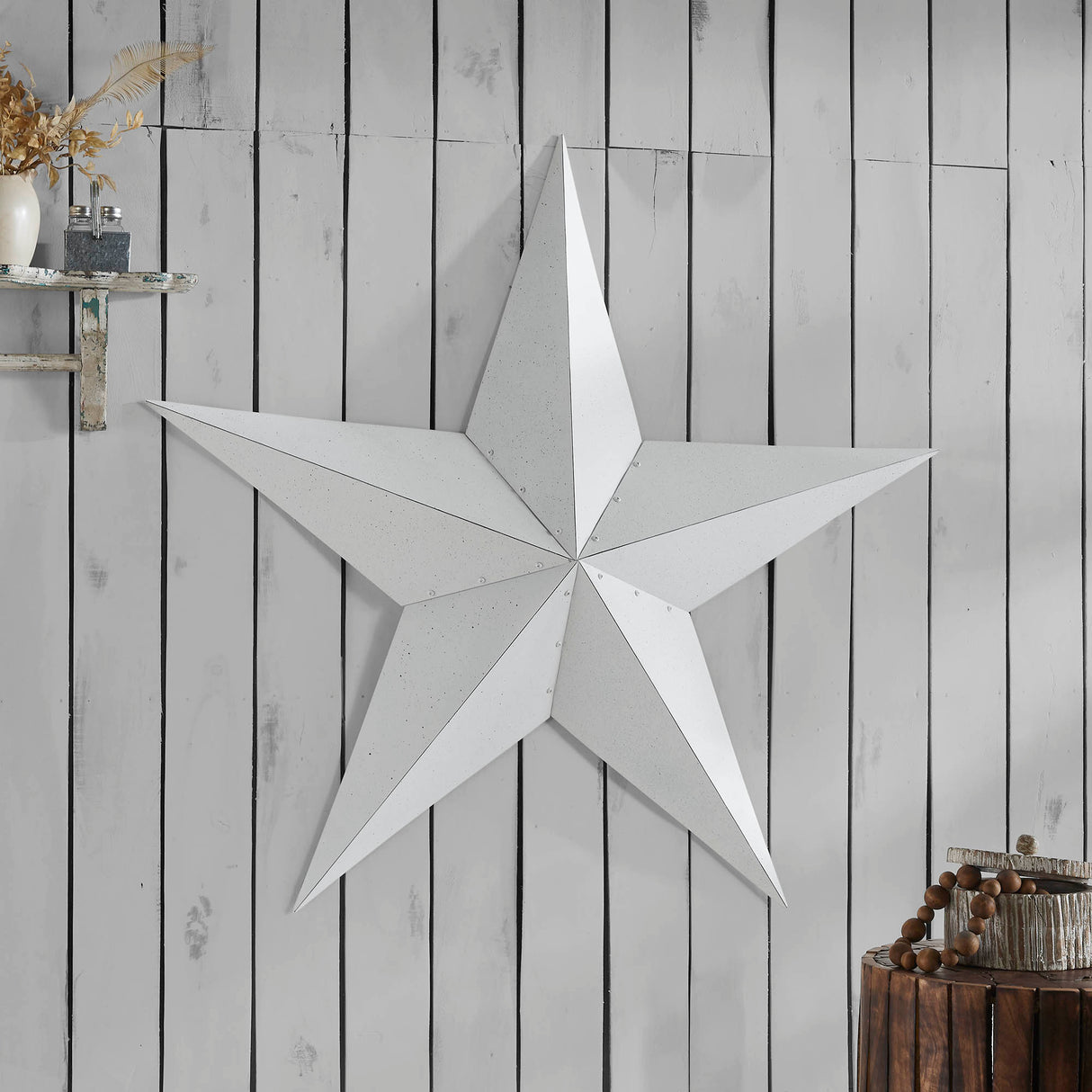Metal Star Speckled Distressed