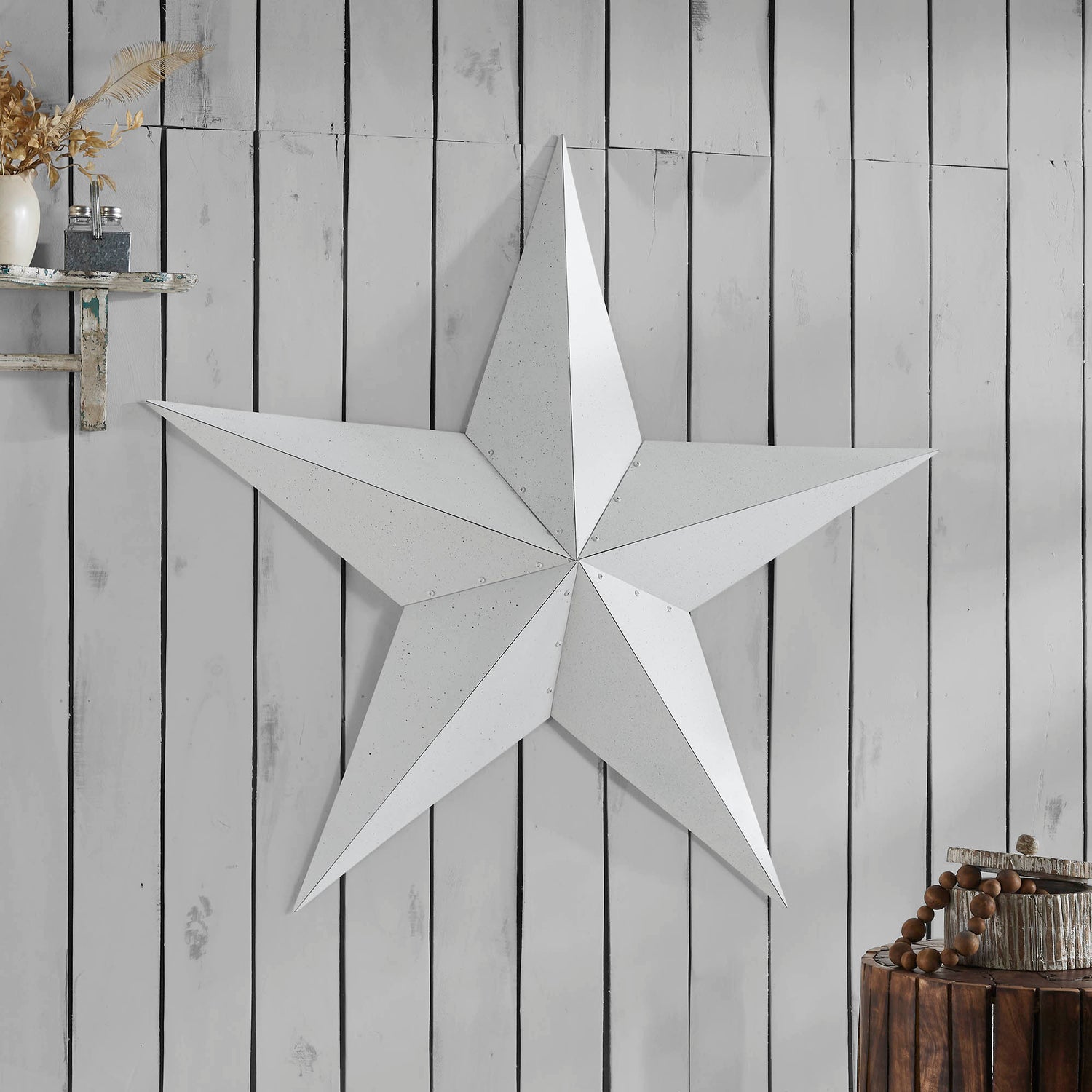 Metal Star Speckled Distressed