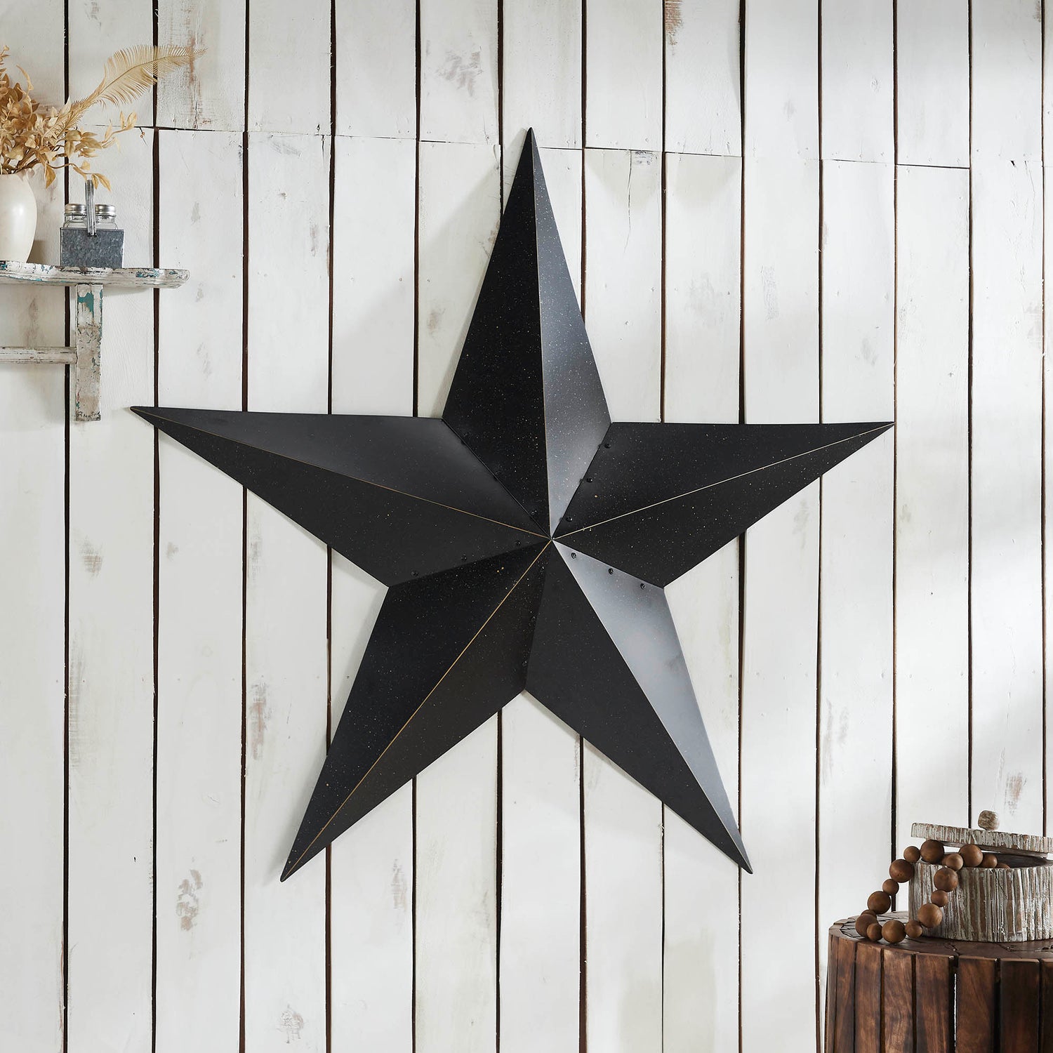 Metal Star Speckled Distressed