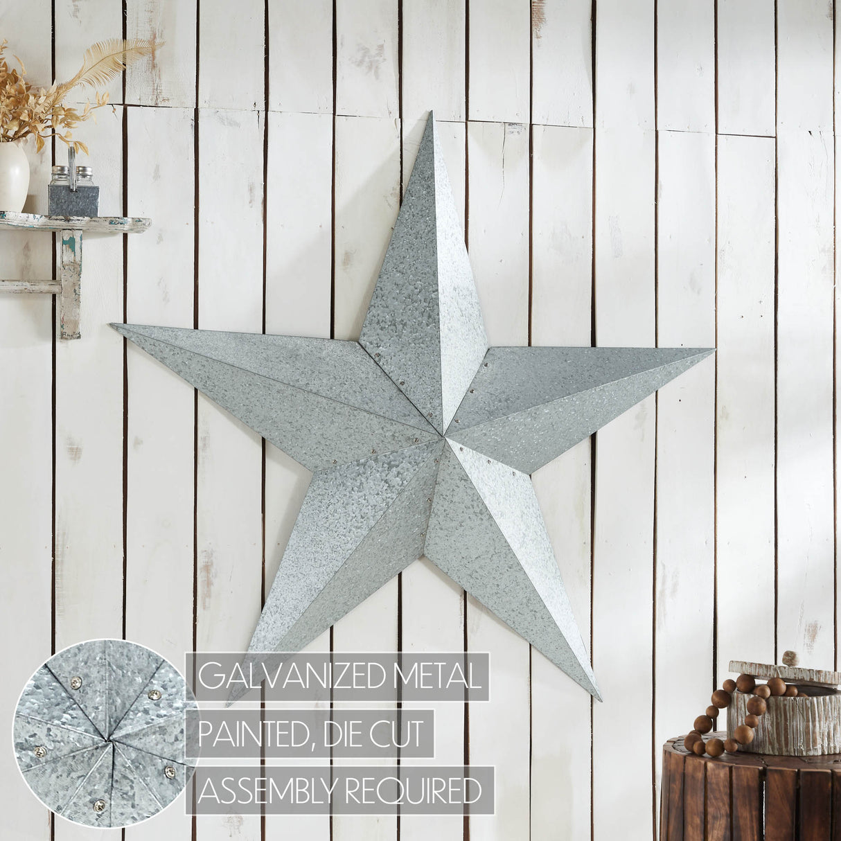 Metal Star Galvanized Metal Gray