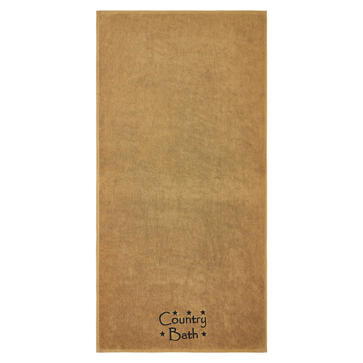 Black Country Bath Stars Tan Bath Towel Set of 2 27x54