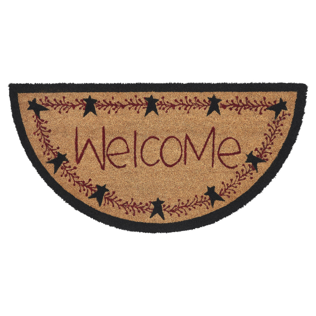 Pip Vinestar Coir Welcome Rug Half Circle 16.5x33