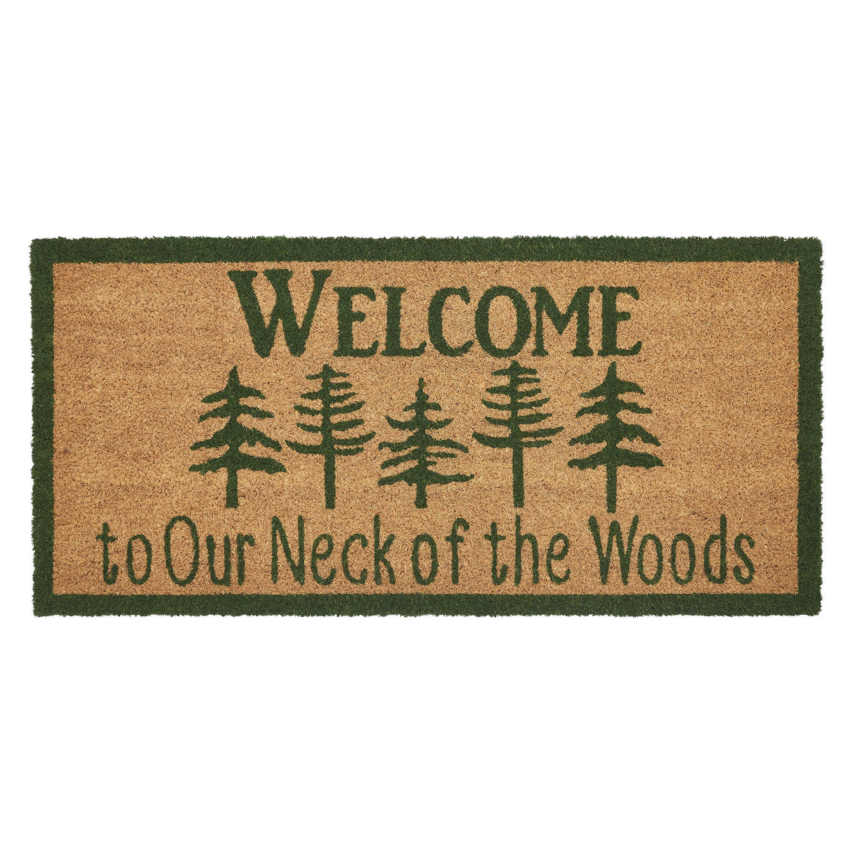 Neck Of Woods Coir Welcome Rug Rect 17x36