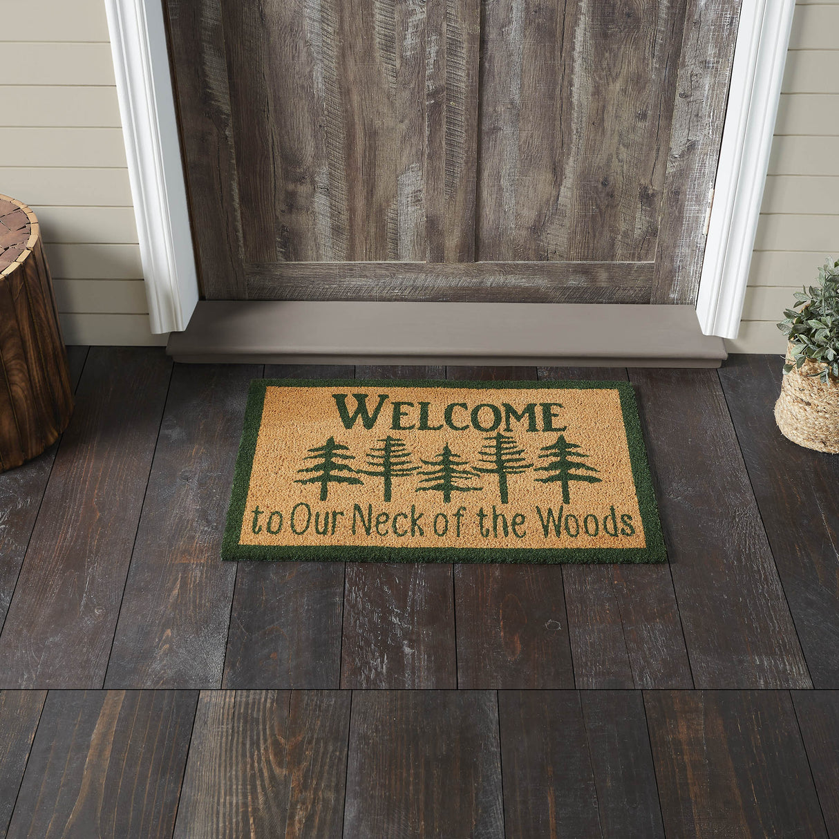Neck Of Woods Coir Welcome Rug Rect 20x30