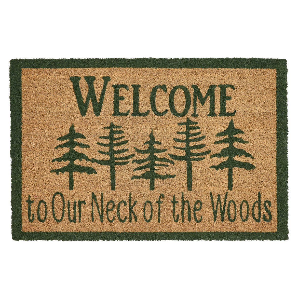 Neck Of Woods Coir Welcome Rug Rect 20x30