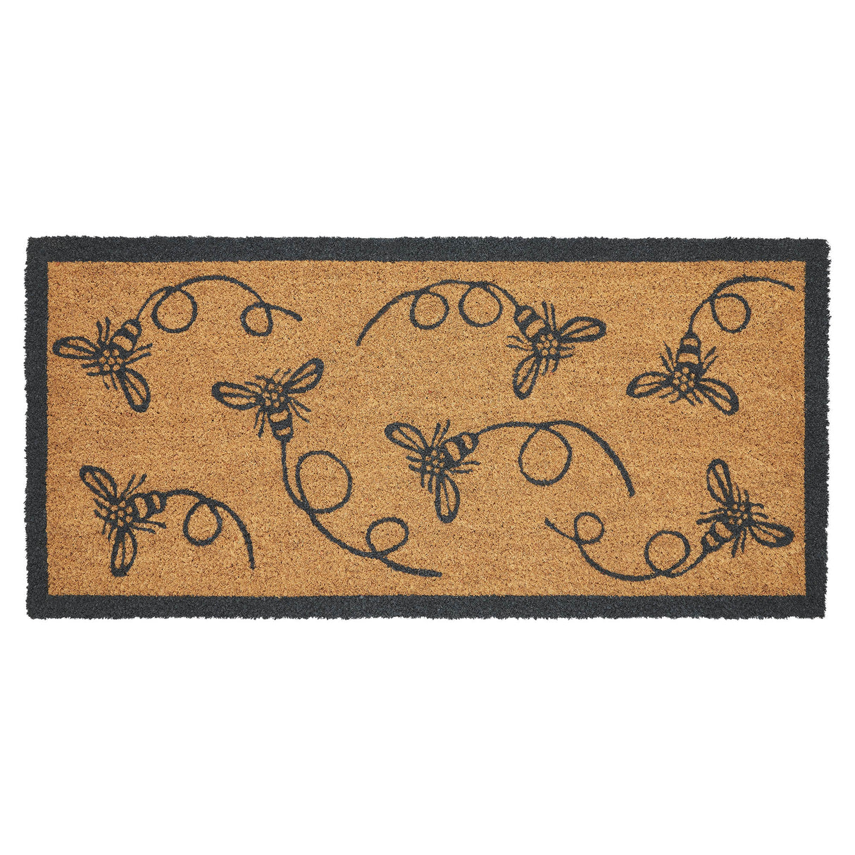 Buzzy Bees Coir Rug Rect 17x36